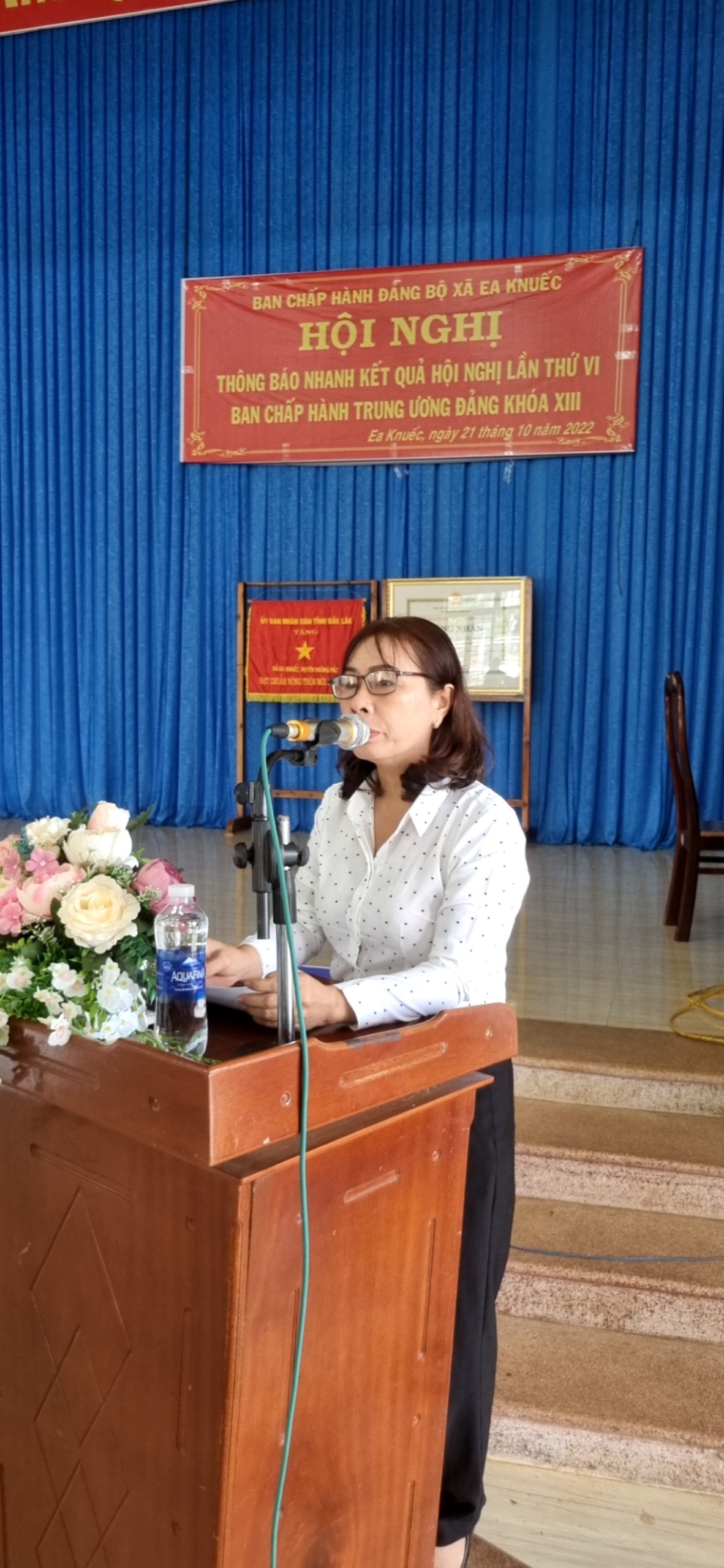 Đảng Bộ Xã Ea Knuếc Tổ chức Hội Nghị Thông Báo Nhanh Kết Quả Hội Nghị Lần Thứ VI Ban Chấp Hành Trung Ương Đảng Khóa XIII.